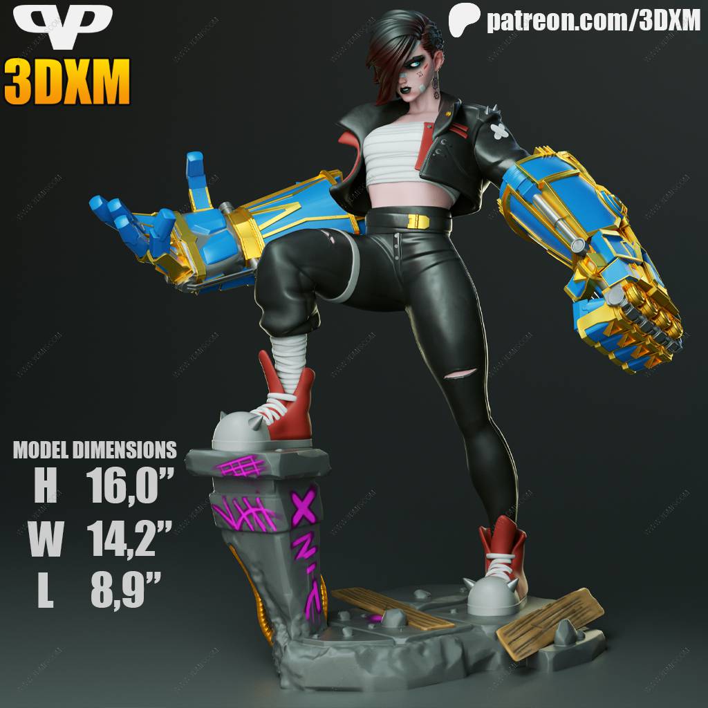 P站图纸印象馆 Chibi STL 英雄联盟 蔚 Chibi STL 英雄联盟 蔚