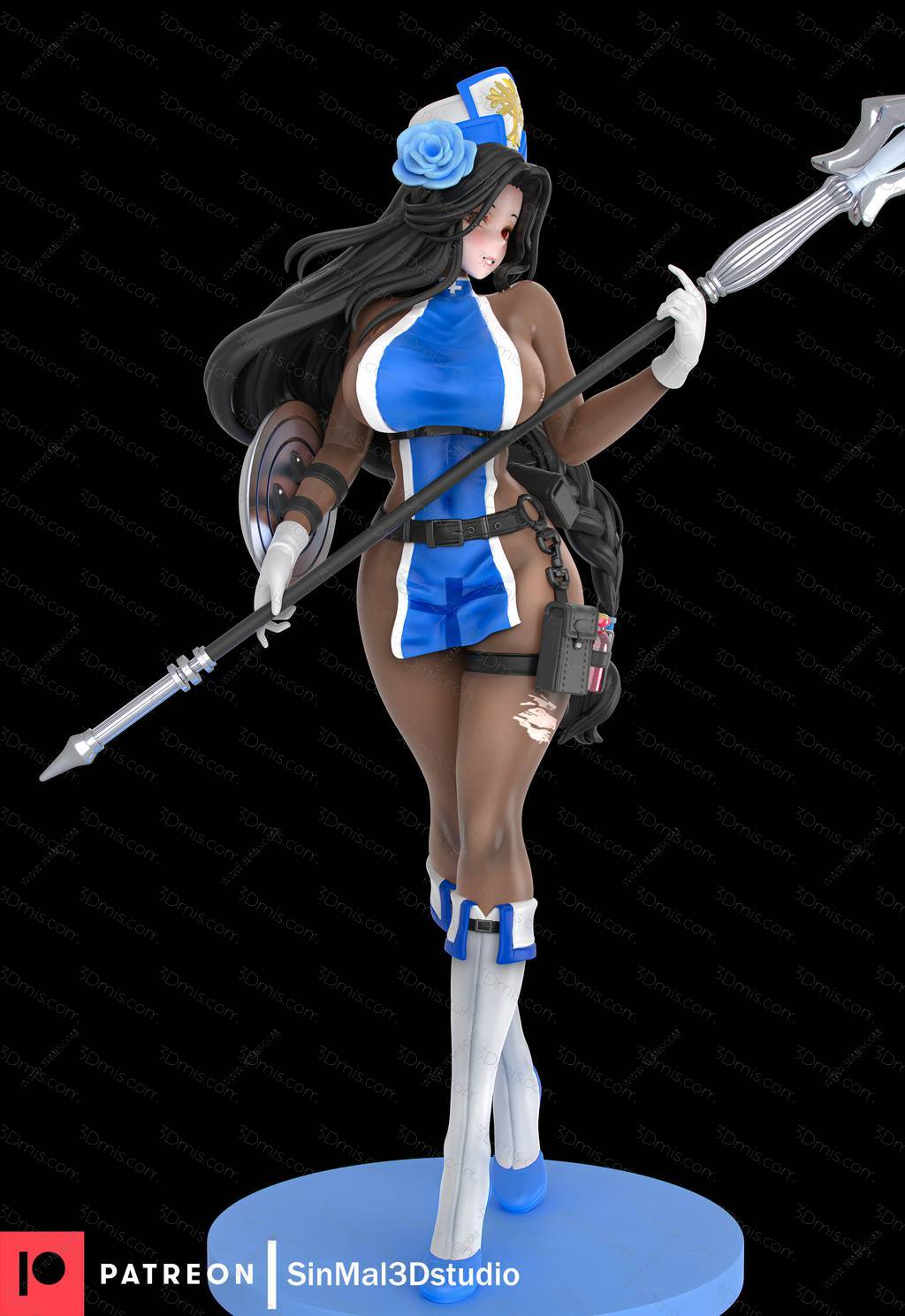 Sin3Dstudio 胜利女神:妮姬 梅登:冰玫瑰