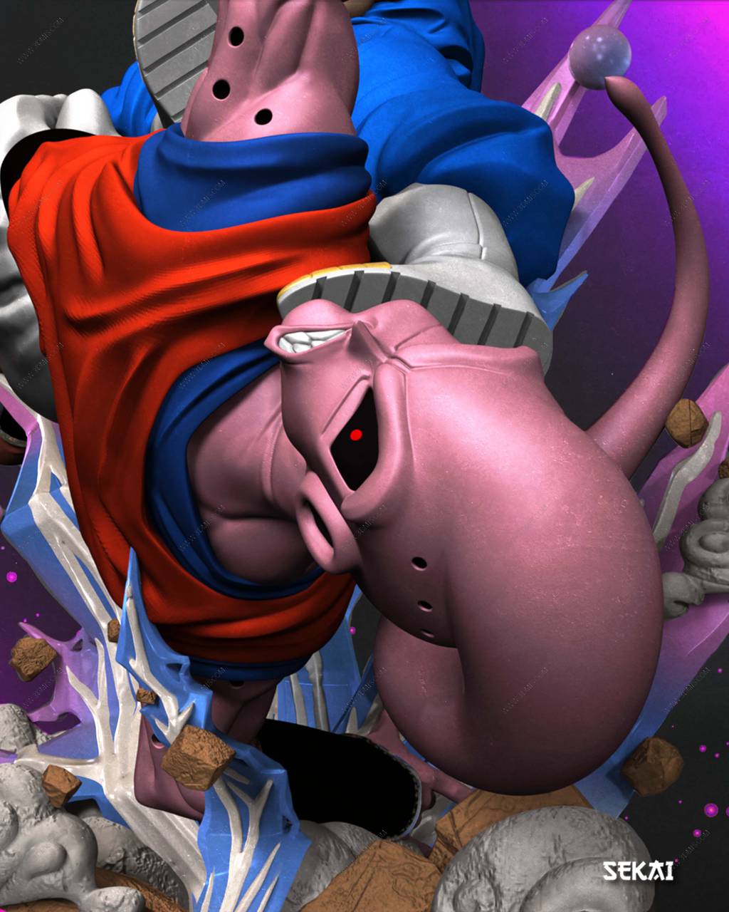 P站图纸印象馆 Sekai 龙珠 贝吉特VS魔人布欧 Sekai 龙珠 贝吉特VS魔人布欧