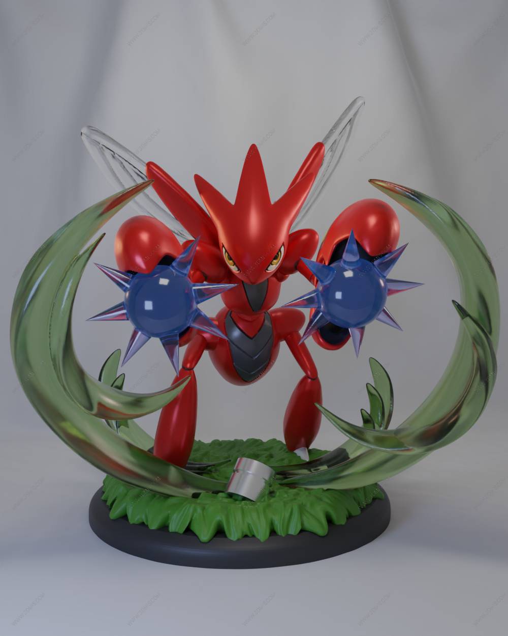 P站图纸印象馆 精灵宝可梦 飞天螳螂 精灵宝可梦 飞天螳螂