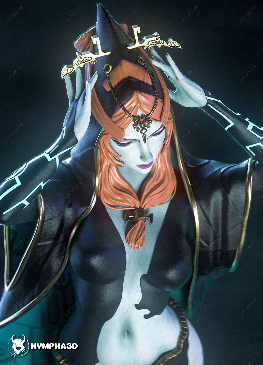 P站图纸印象馆 NYMPHA 3D 塞尔达传说 米多娜 NYMPHA 3D 塞尔达传说 米多娜