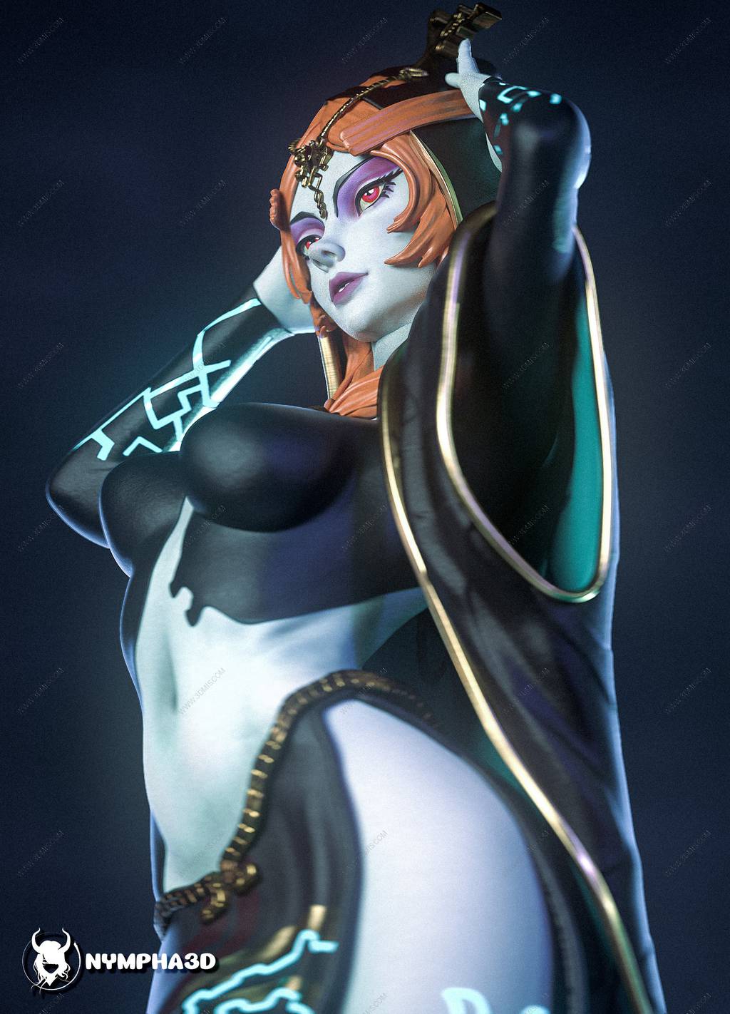P站图纸印象馆 NYMPHA 3D 塞尔达传说 米多娜 NYMPHA 3D 塞尔达传说 米多娜