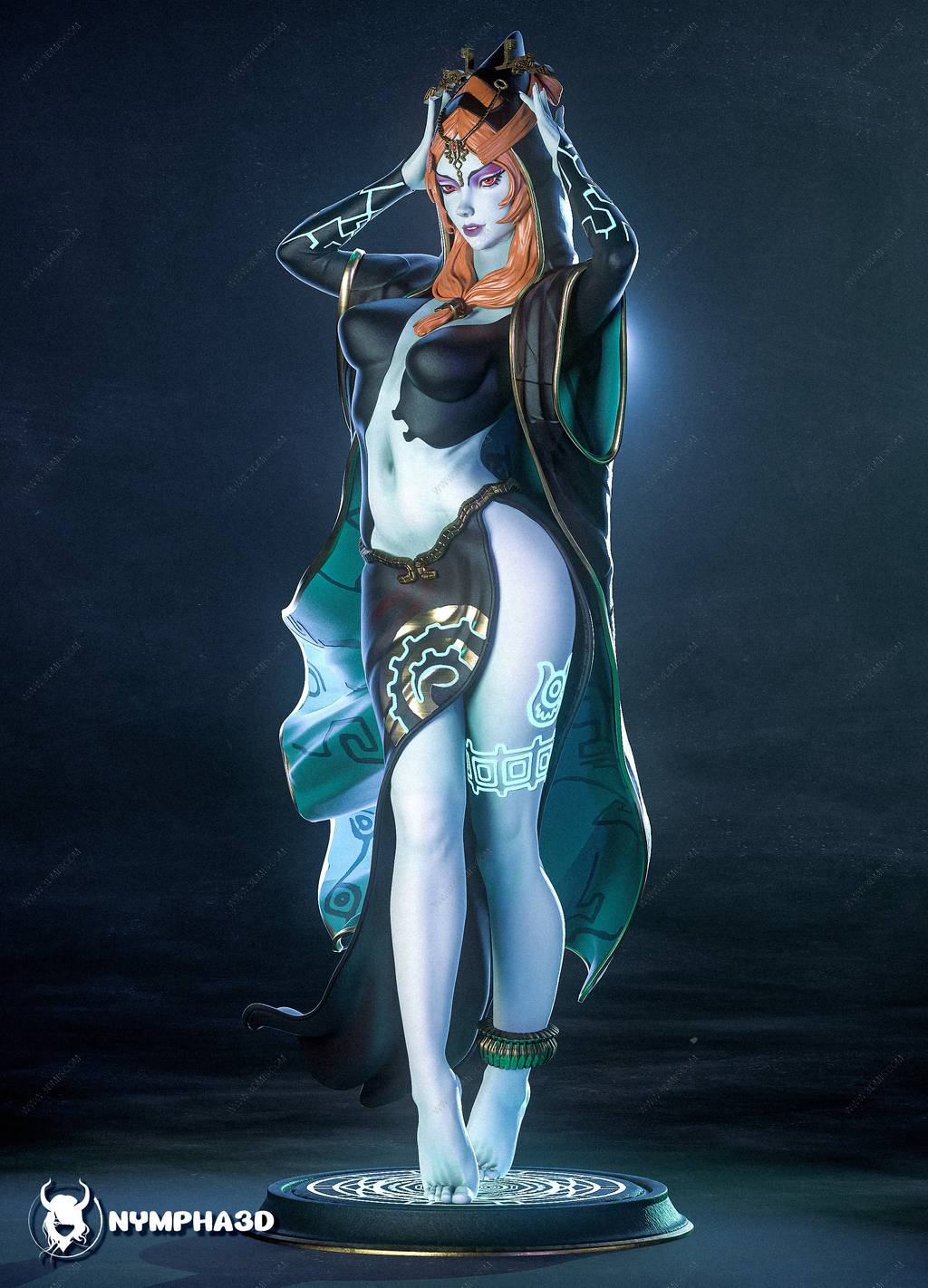 P站图纸印象馆 NYMPHA 3D 塞尔达传说 米多娜 NYMPHA 3D 塞尔达传说 米多娜