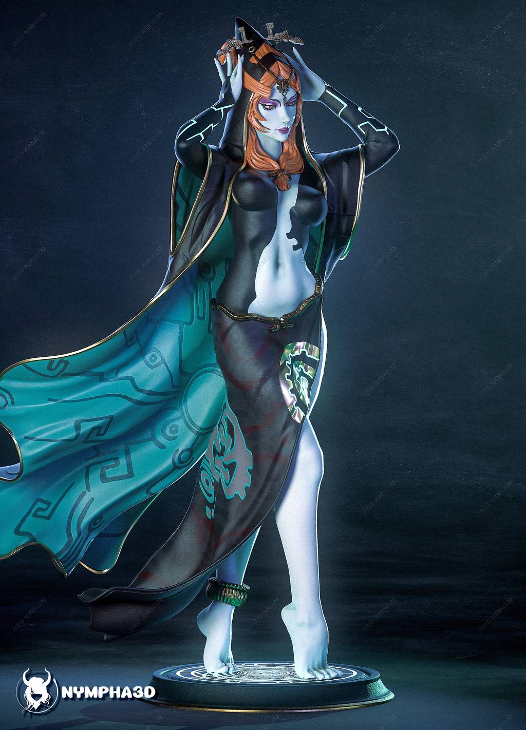 P站图纸印象馆 NYMPHA 3D 塞尔达传说 米多娜 NYMPHA 3D 塞尔达传说 米多娜