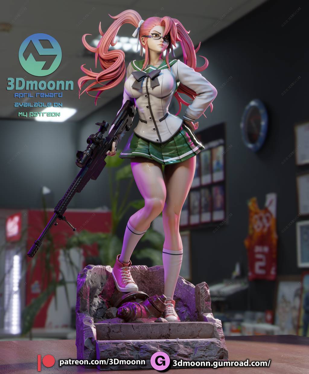 P站图纸印象馆 3Dmoonn 学园默示录 高城沙耶 3Dmoonn 学园默示录 高城沙耶