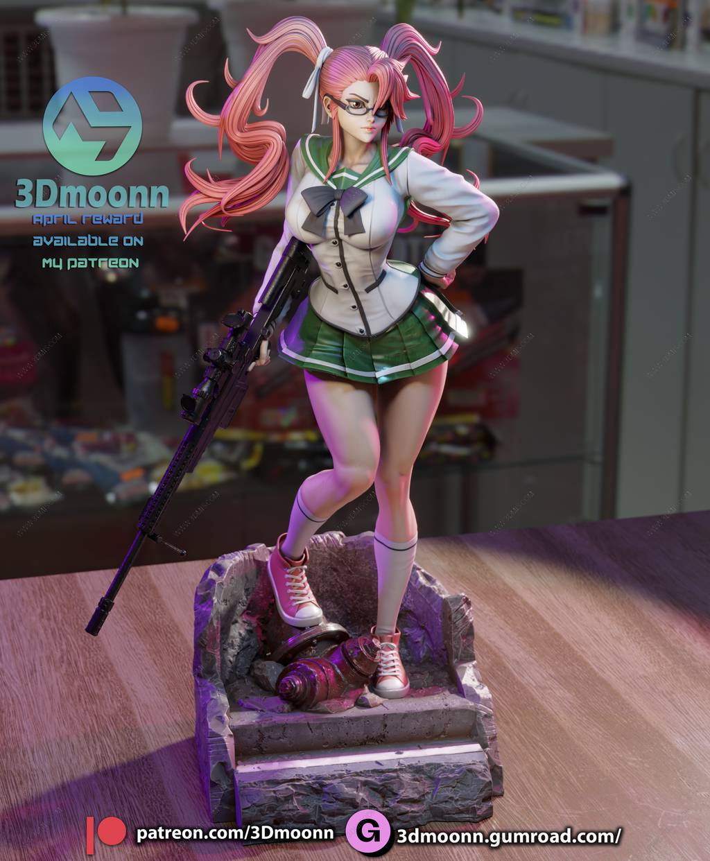 P站图纸印象馆 3Dmoonn 学园默示录 高城沙耶 3Dmoonn 学园默示录 高城沙耶