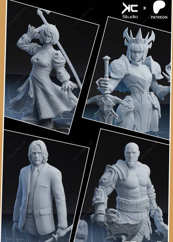 P站图纸印象馆 KcStudio 2025年3月半身像合集 KcStudio 2025年3月半身像合集