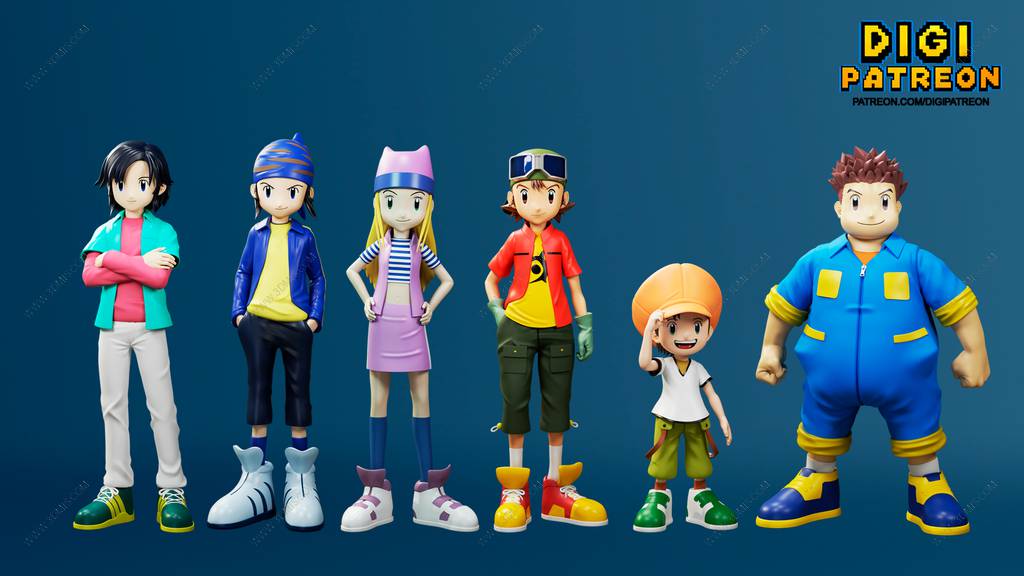 P站图纸印象馆 数码暴龙人物合集 数码暴龙人物合集