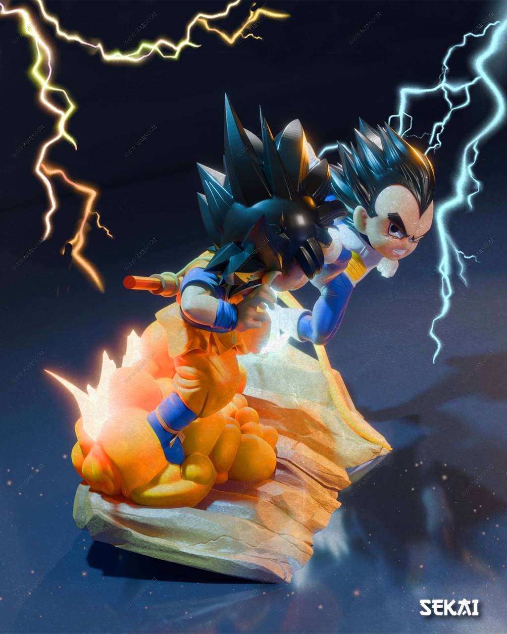 P站图纸印象馆 Sekai 龙珠 悟空对战贝吉塔 Sekai 龙珠 悟空对战贝吉塔