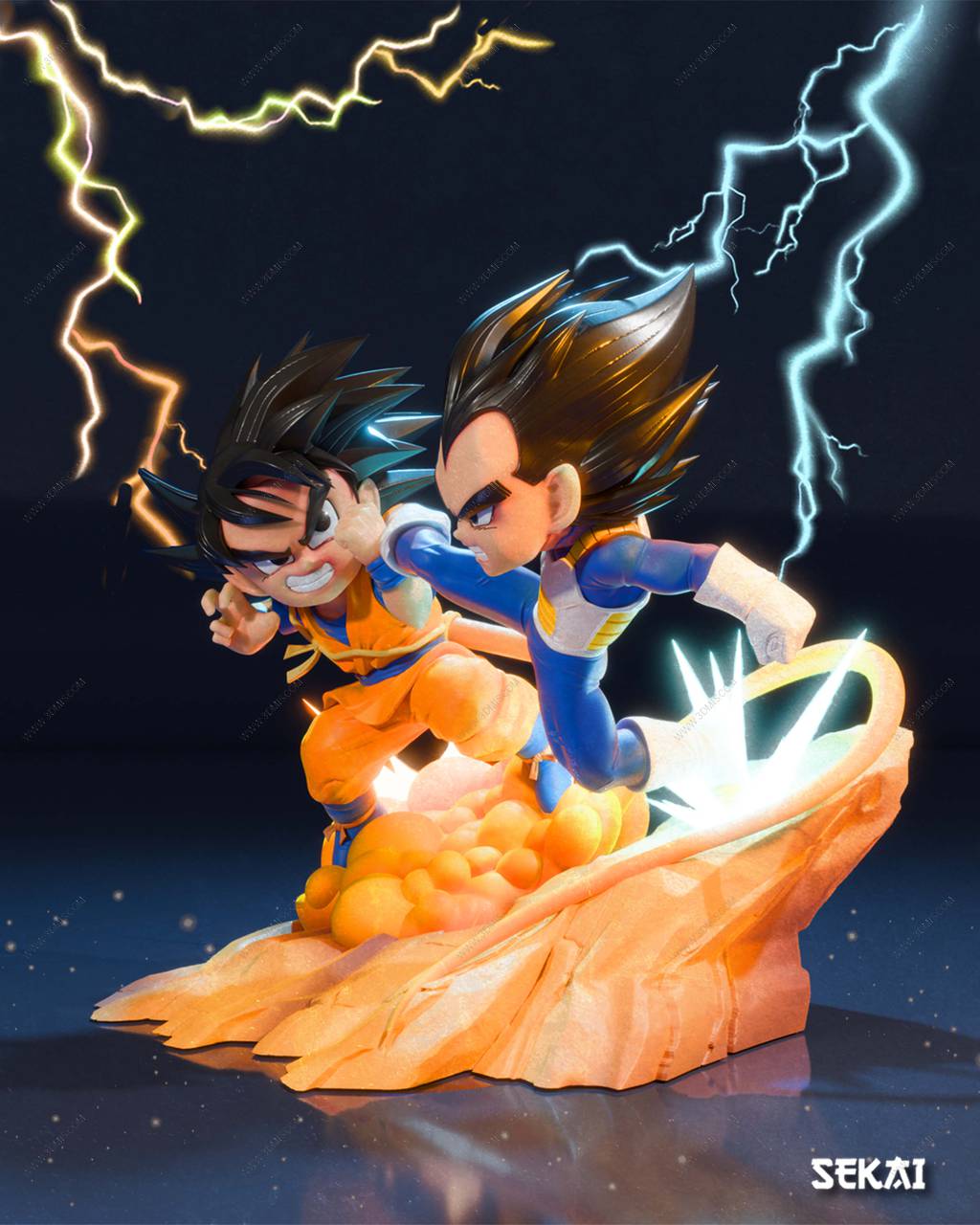 P站图纸印象馆 Sekai 龙珠 悟空对战贝吉塔 Sekai 龙珠 悟空对战贝吉塔