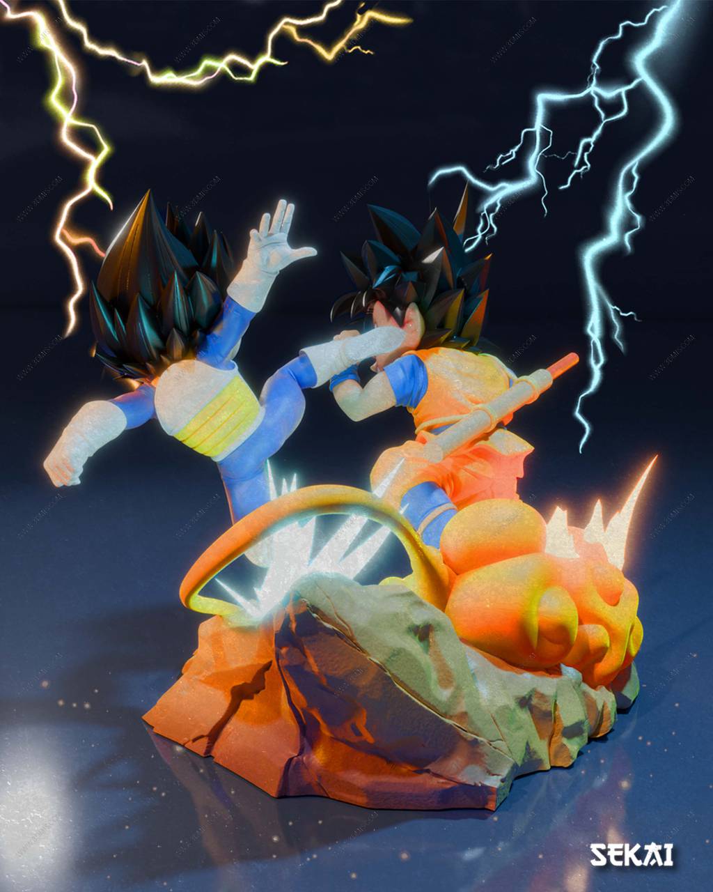 P站图纸印象馆 Sekai 龙珠 悟空对战贝吉塔 Sekai 龙珠 悟空对战贝吉塔