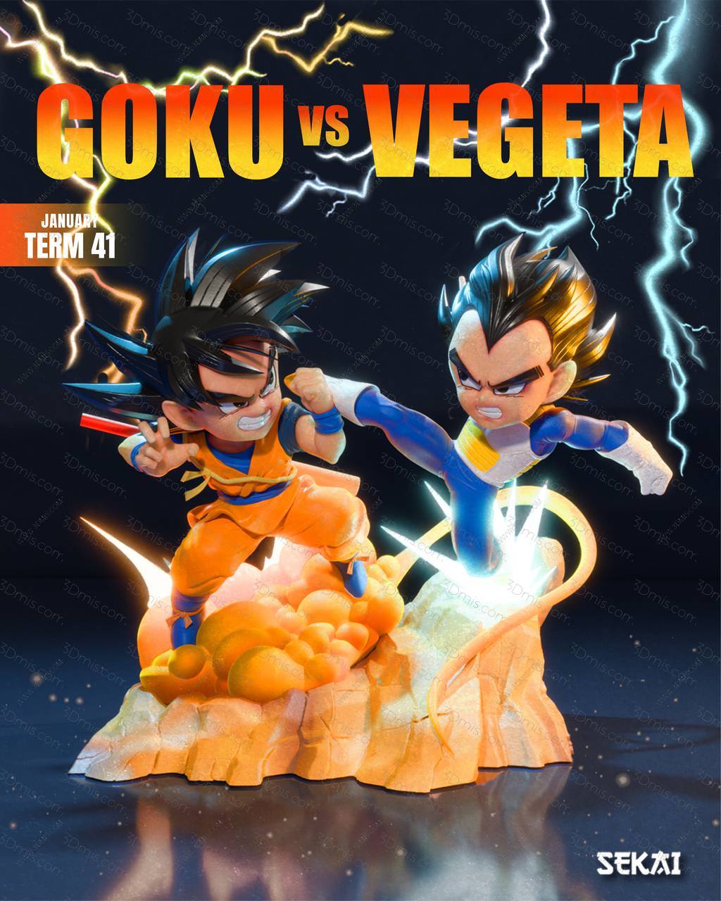 P站图纸印象馆 Sekai 龙珠 悟空对战贝吉塔 Sekai 龙珠 悟空对战贝吉塔