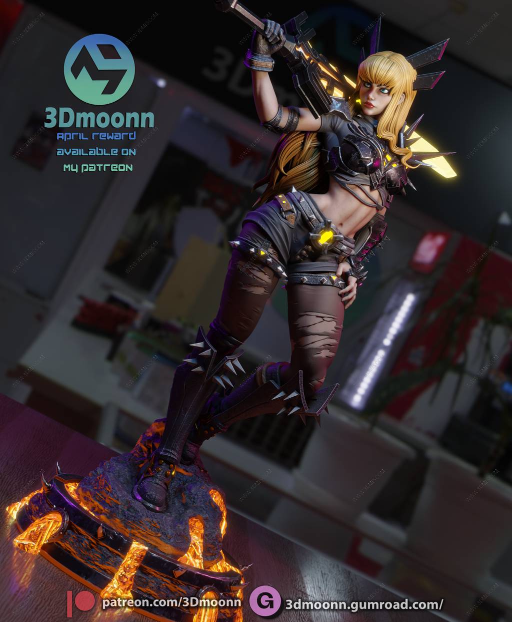 P站图纸印象馆 3Dmoonn 漫威 伊丽亚娜·拉斯普廷 3Dmoonn 漫威 伊丽亚娜·拉斯普廷