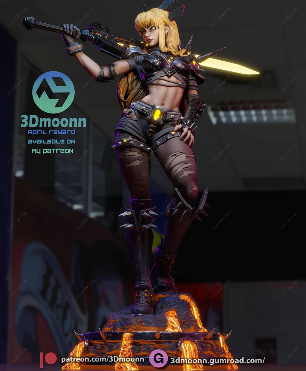 P站图纸印象馆 3Dmoonn 漫威 伊丽亚娜·拉斯普廷 3Dmoonn 漫威 伊丽亚娜·拉斯普廷