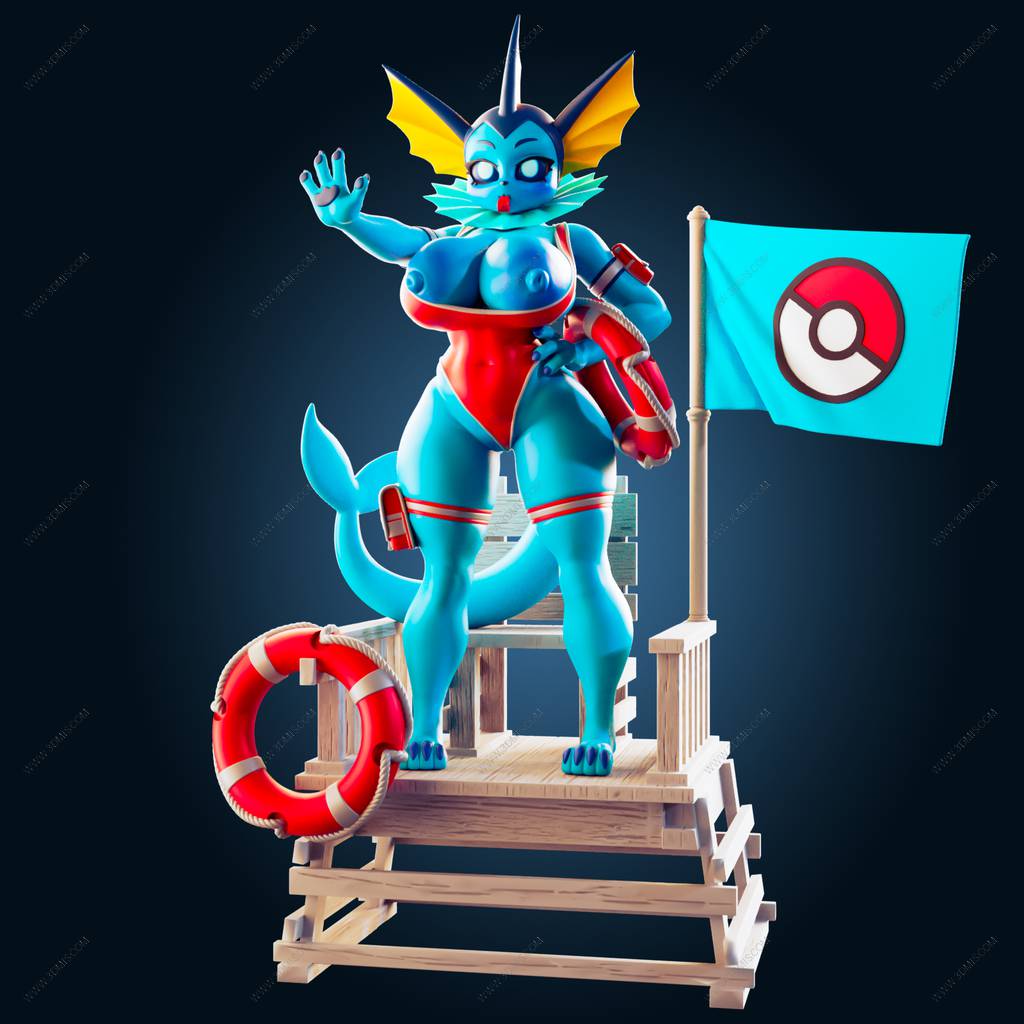 P站图纸印象馆 Officer Rhu 精灵宝可梦 水伊布 Officer Rhu 精灵宝可梦 水伊布