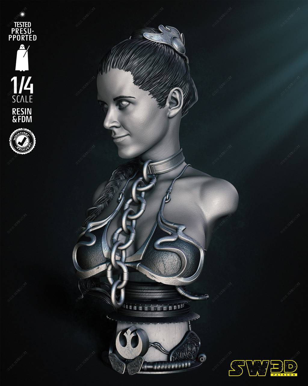 P站图纸印象馆 SW3D 星球大战 莱娅·奥加纳·索罗 SW3D 星球大战 莱娅·奥加纳·索罗