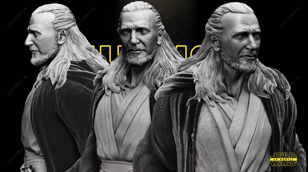 P站图纸印象馆 SW3D 星球大战 梅斯·温杜和魁刚·金 SW3D 星球大战 梅斯·温杜和魁刚·金