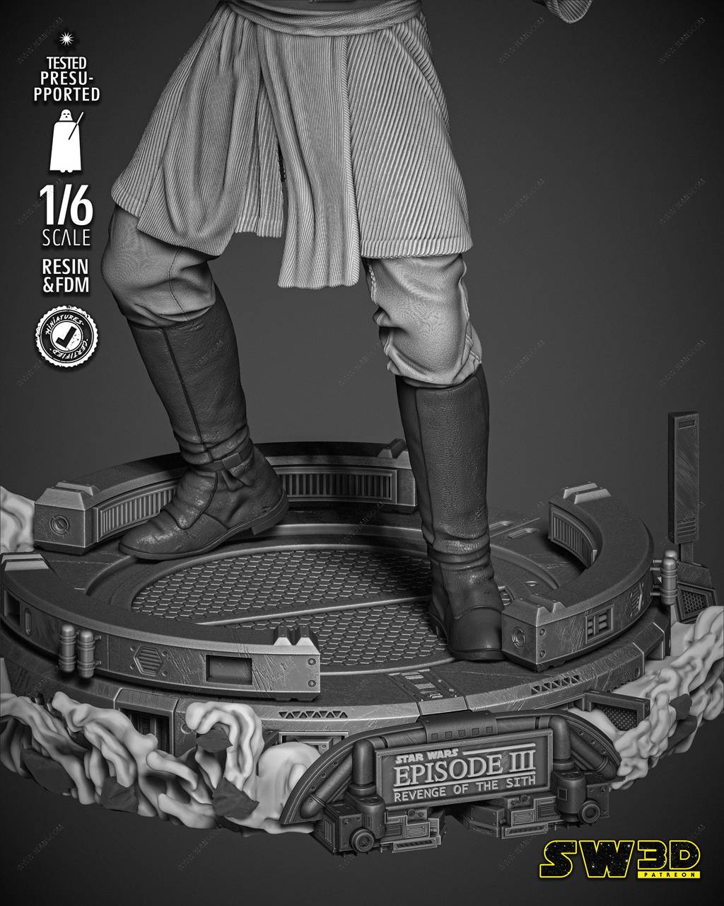 P站图纸印象馆 SW3D 星球大战 欧比旺·克诺比 SW3D 星球大战 欧比旺·克诺比