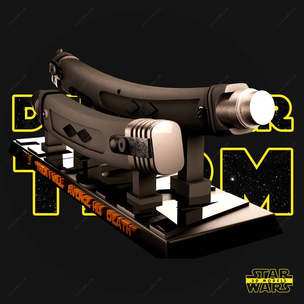 P站图纸印象馆 SW3D 星球大战 阿纳金和达斯·西迪厄斯的光剑 SW3D 星球大战 阿纳金和达斯·西迪厄斯的光剑