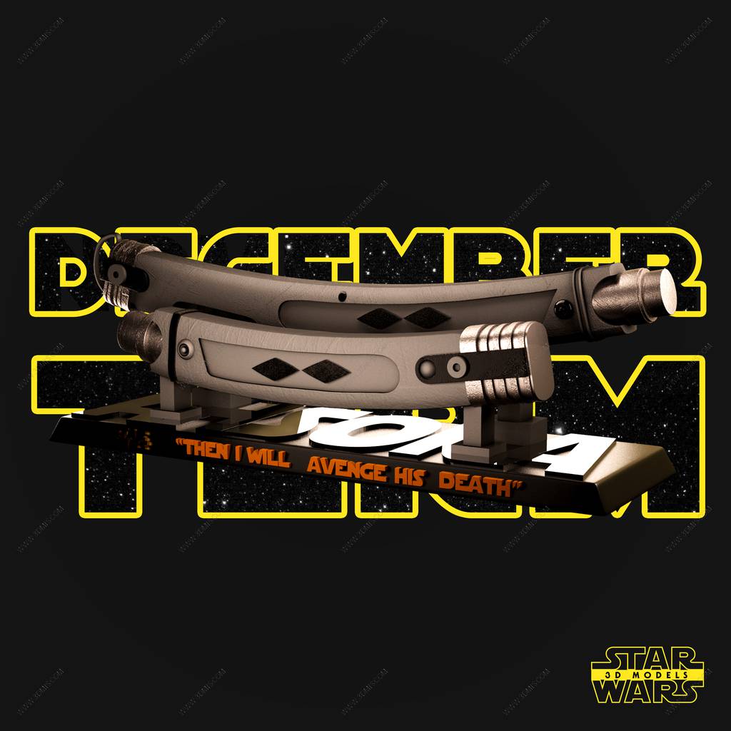 P站图纸印象馆 SW3D 星球大战 阿纳金和达斯·西迪厄斯的光剑 SW3D 星球大战 阿纳金和达斯·西迪厄斯的光剑