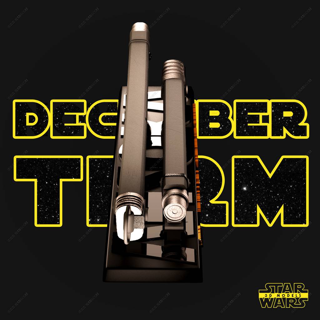 P站图纸印象馆 SW3D 星球大战 阿纳金和达斯·西迪厄斯的光剑 SW3D 星球大战 阿纳金和达斯·西迪厄斯的光剑