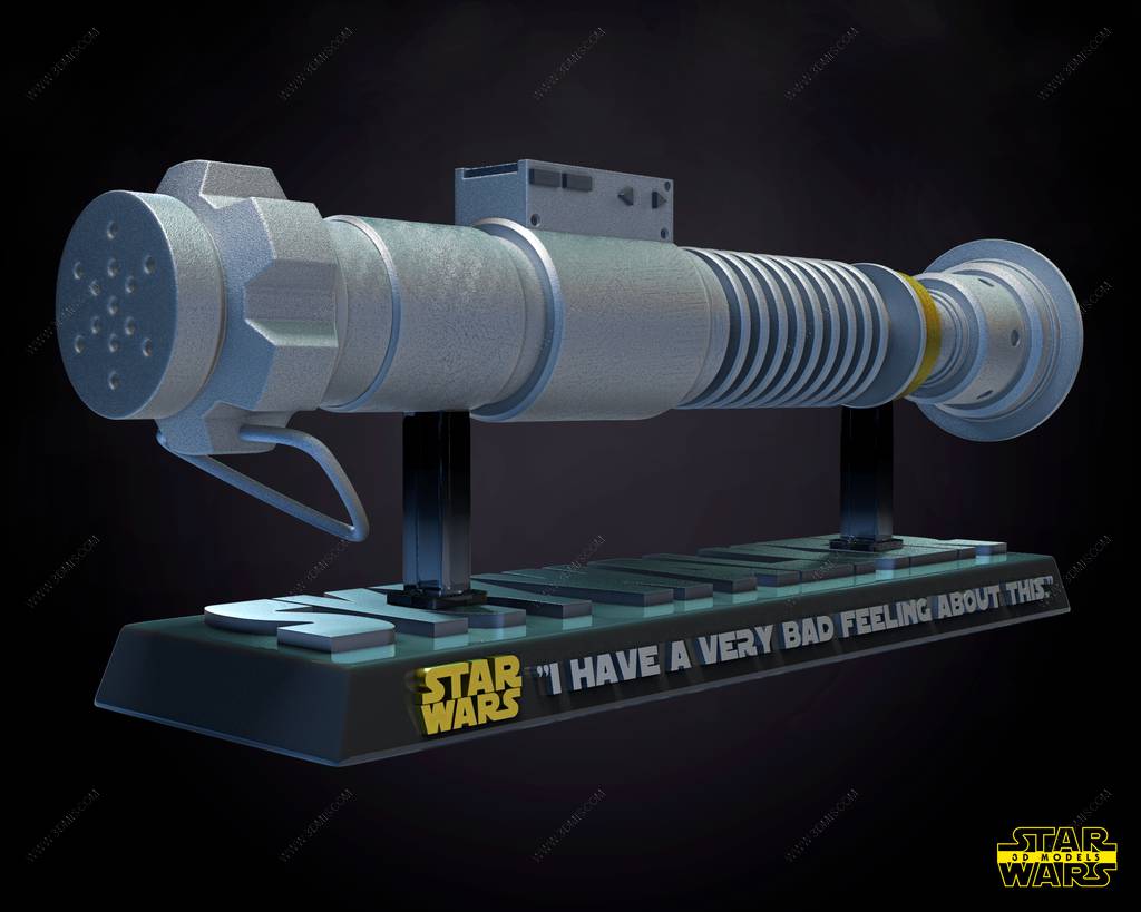 P站图纸印象馆 SW3D 星球大战 卢克·天行者的光剑 SW3D 星球大战 卢克·天行者的光剑