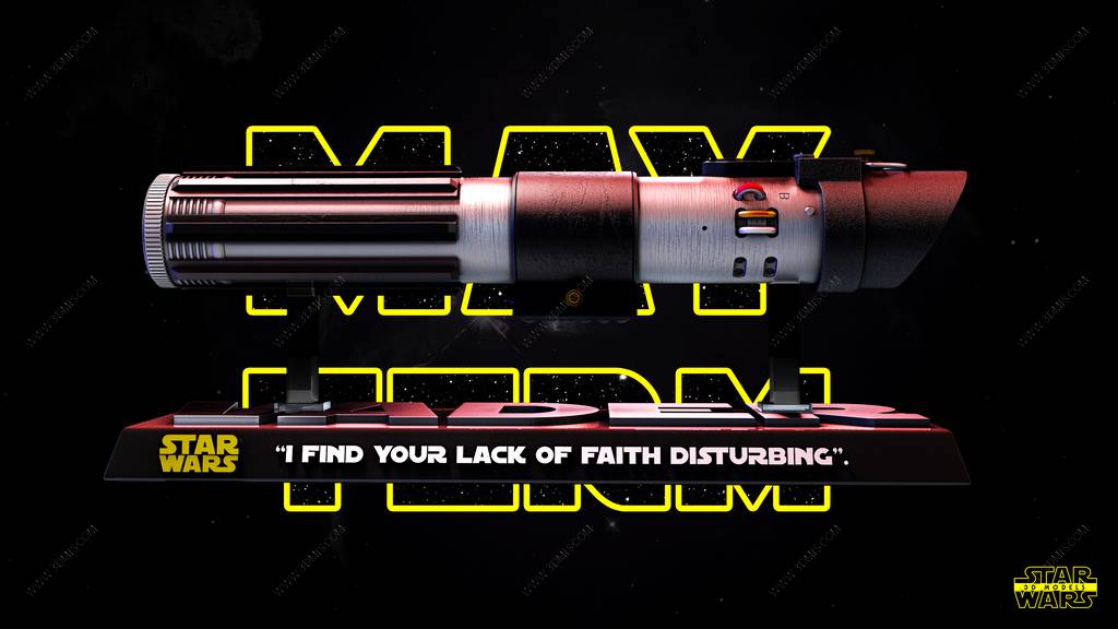 P站图纸印象馆 SW3D 星球大战 达斯·维德的光剑 SW3D 星球大战 达斯·维德的光剑