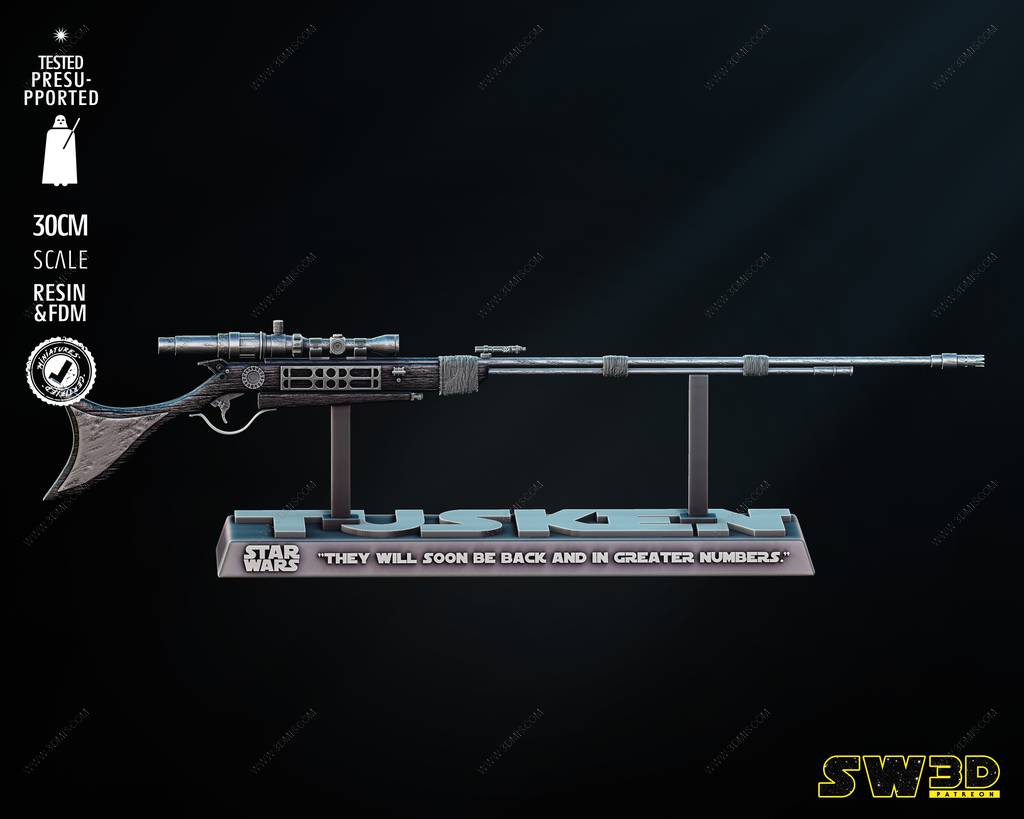 P站图纸印象馆 SW3D 星球大战 转轮步枪 SW3D 星球大战 转轮步枪