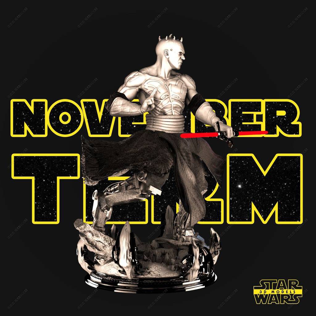 P站图纸印象馆 SW3D 星球大战 达斯·摩尔 SW3D 星球大战 达斯·摩尔