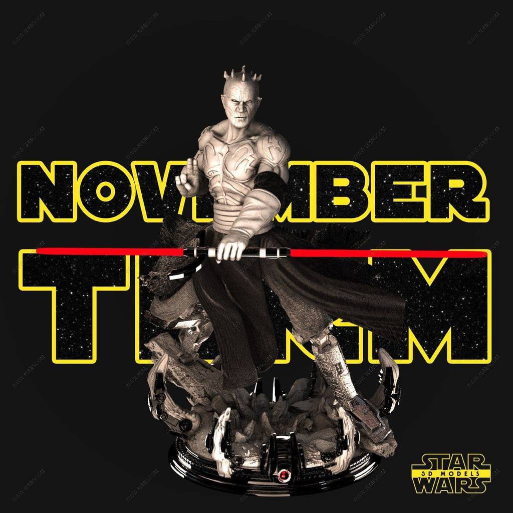 P站图纸印象馆 SW3D 星球大战 达斯·摩尔 SW3D 星球大战 达斯·摩尔