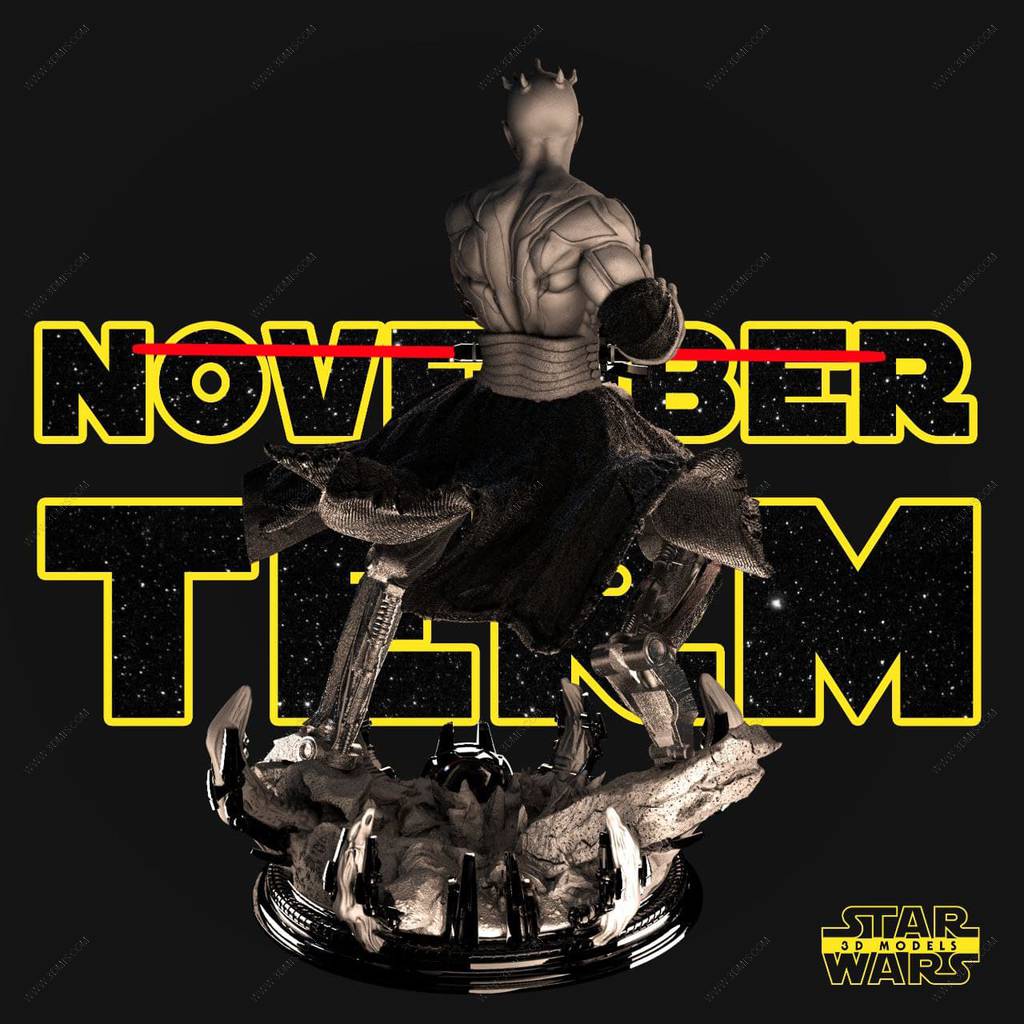 P站图纸印象馆 SW3D 星球大战 达斯·摩尔 SW3D 星球大战 达斯·摩尔