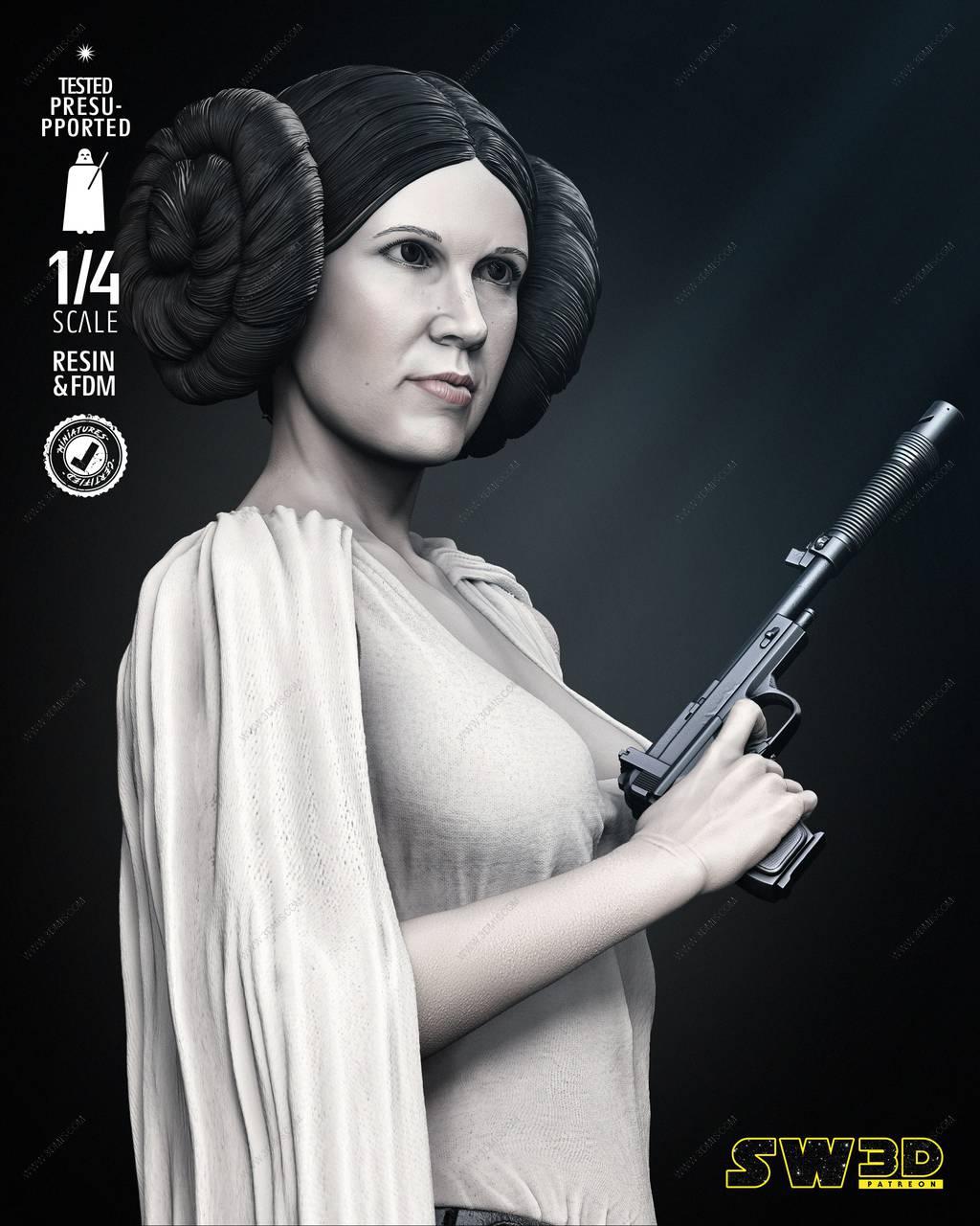 P站图纸印象馆 SW3D 星球大战 莱娅·奥加纳·索罗 SW3D 星球大战 莱娅·奥加纳·索罗