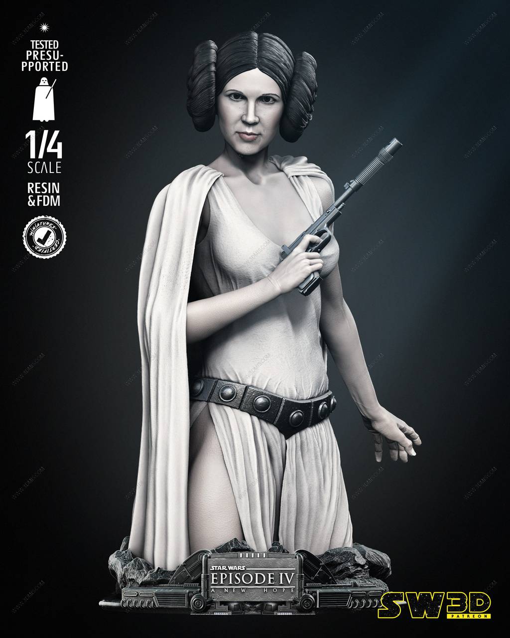P站图纸印象馆 SW3D 星球大战 莱娅·奥加纳·索罗 SW3D 星球大战 莱娅·奥加纳·索罗