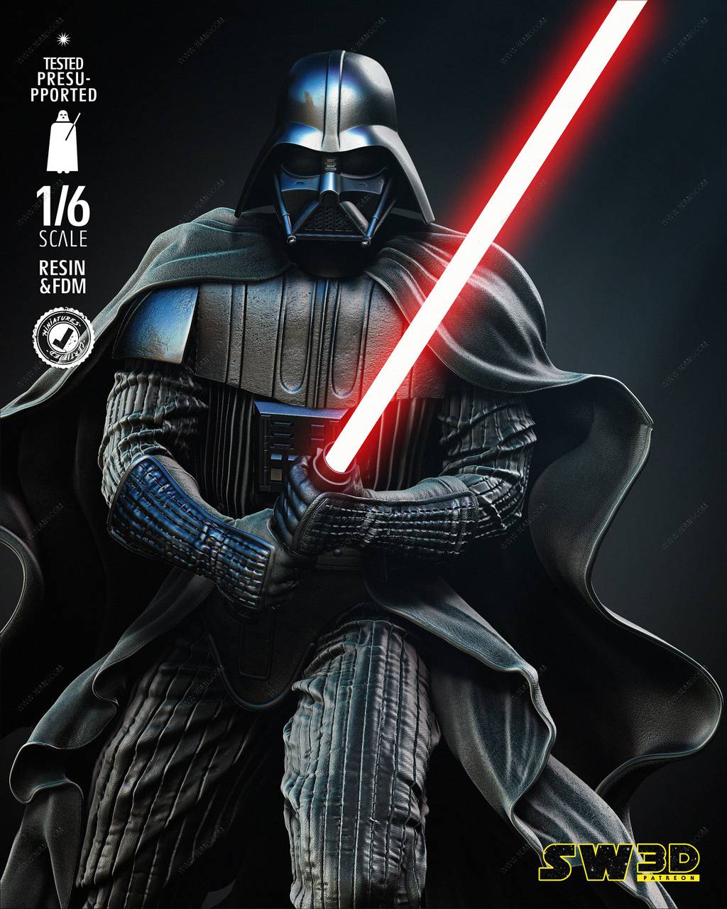 P站图纸印象馆 SW3D 星球大战 达斯·维德 SW3D 星球大战 达斯·维德