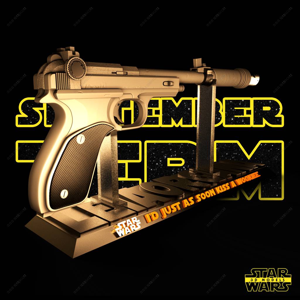 P站图纸印象馆 SW3D 星球大战 爆能枪 SW3D 星球大战 爆能枪
