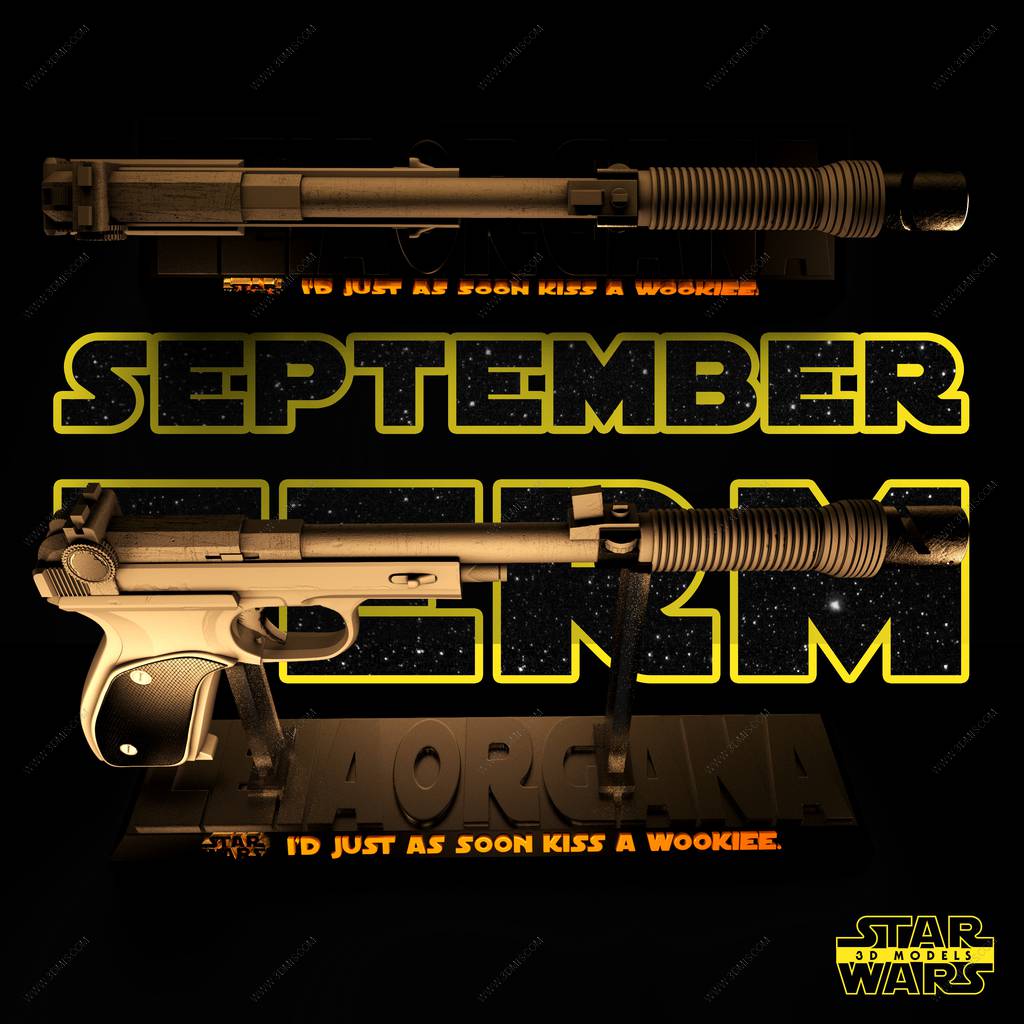 P站图纸印象馆 SW3D 星球大战 爆能枪 SW3D 星球大战 爆能枪