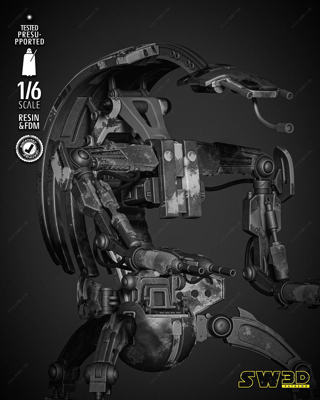 P站图纸印象馆 SW3D 星球大战 塔斯肯袭击者 SW3D 星球大战 塔斯肯袭击者