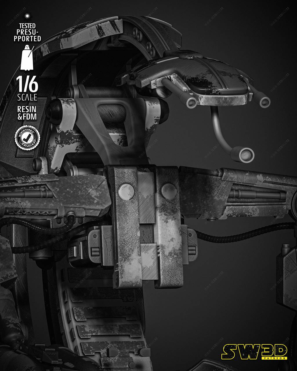 P站图纸印象馆 SW3D 星球大战 塔斯肯袭击者 SW3D 星球大战 塔斯肯袭击者