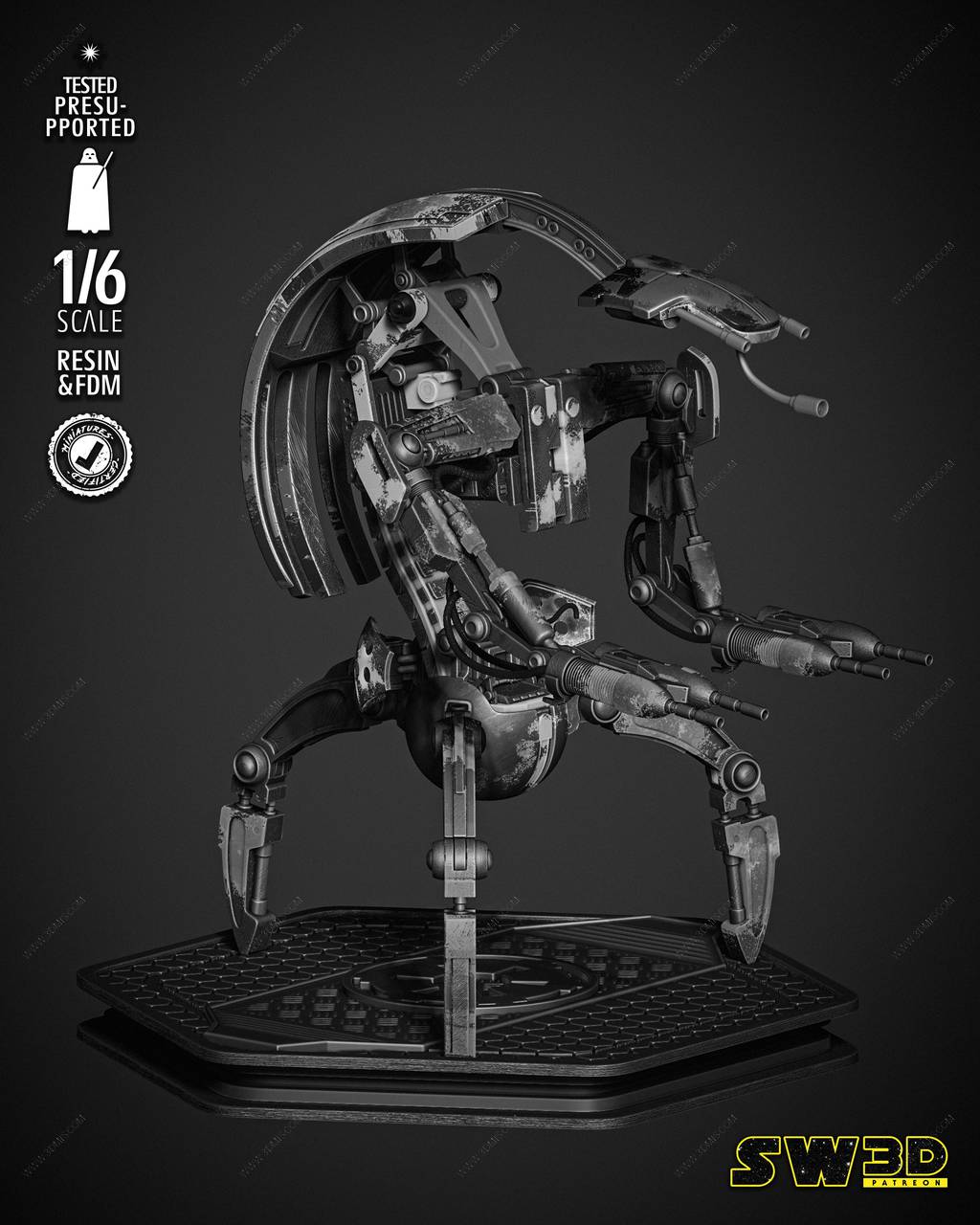 P站图纸印象馆 SW3D 星球大战 塔斯肯袭击者 SW3D 星球大战 塔斯肯袭击者