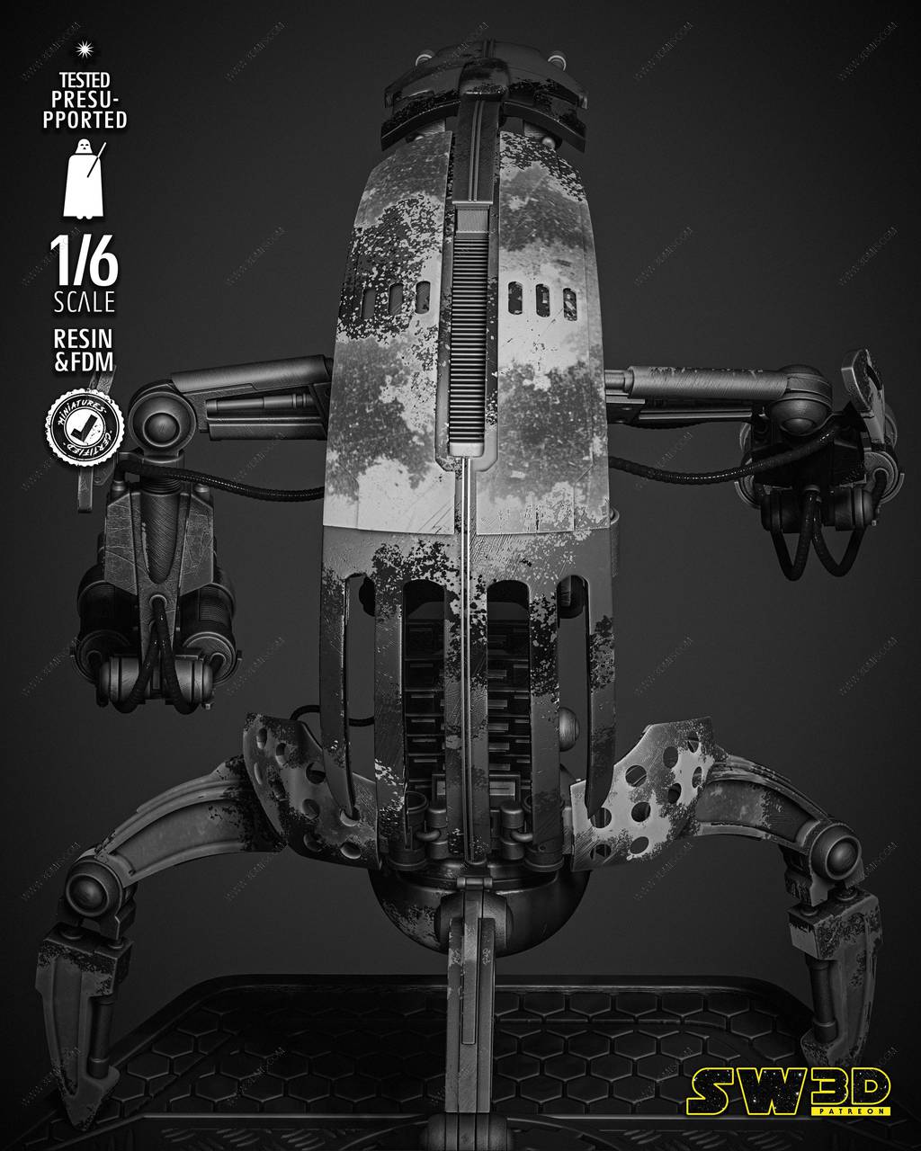 P站图纸印象馆 SW3D 星球大战 塔斯肯袭击者 SW3D 星球大战 塔斯肯袭击者