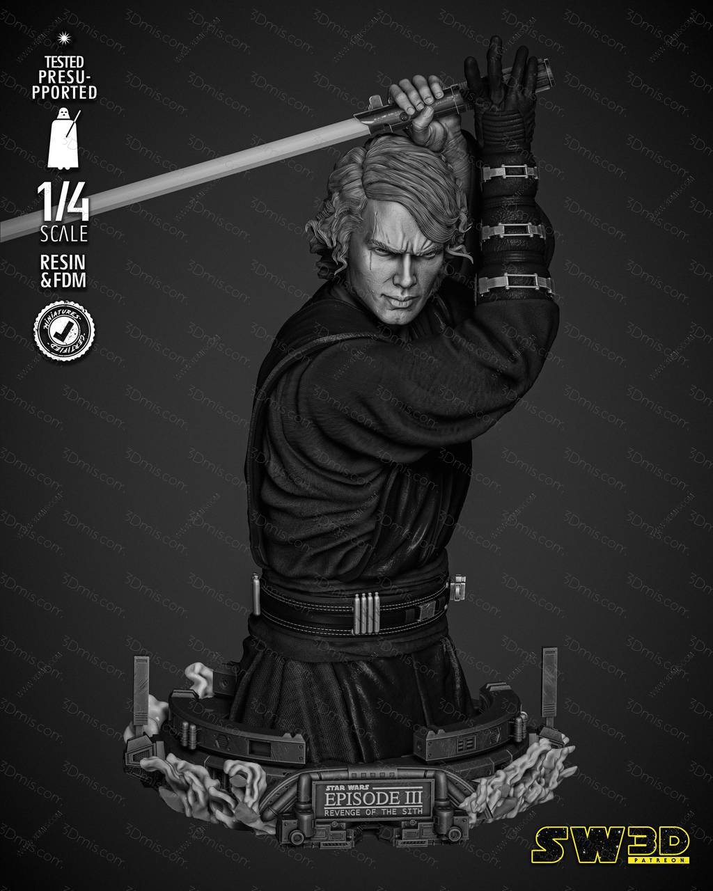 P站图纸印象馆 SW3D 星球大战 阿纳金·天行者 SW3D 星球大战 阿纳金·天行者
