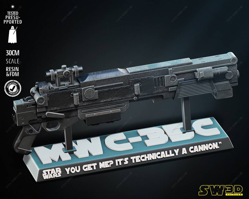 P站图纸印象馆 SW3D 星球大战 MWC-35C爆能手枪 SW3D 星球大战 MWC-35C爆能手枪