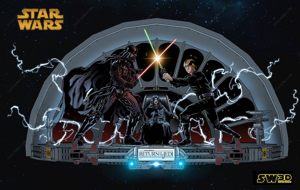 P站图纸印象馆 SW3D 星球大战 卢克和达斯·维德 SW3D 星球大战 卢克和达斯·维德