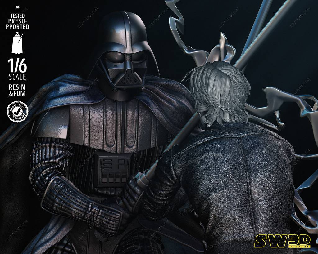 P站图纸印象馆 SW3D 星球大战 卢克和达斯·维德 SW3D 星球大战 卢克和达斯·维德