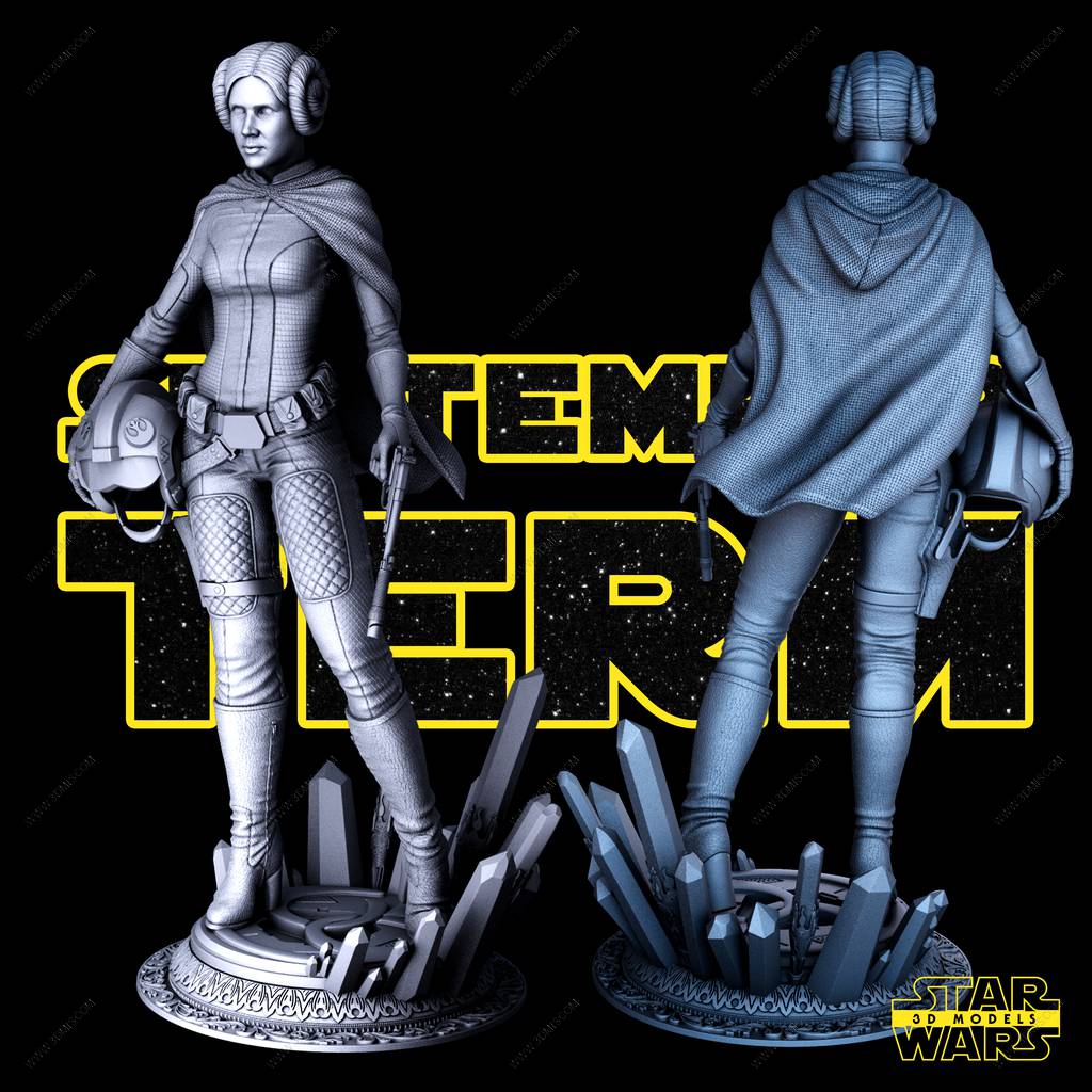 P站图纸印象馆 SW3D 星球大战 莱娅·奥加纳·索罗 SW3D 星球大战 莱娅·奥加纳·索罗