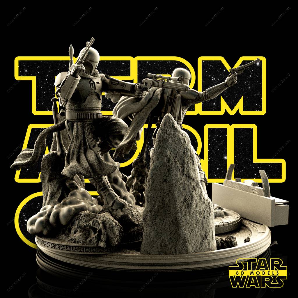 P站图纸印象馆 SW3D 星球大战 波巴·费特 SW3D 星球大战 波巴·费特