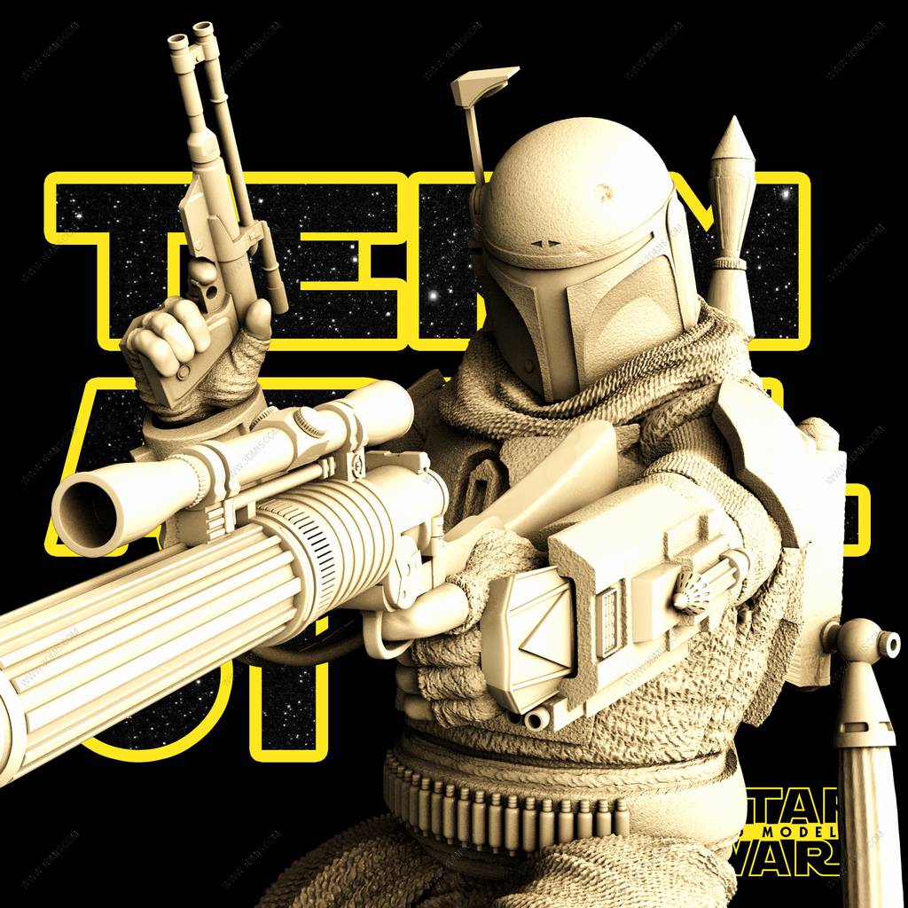 P站图纸印象馆 SW3D 星球大战 波巴·费特 SW3D 星球大战 波巴·费特