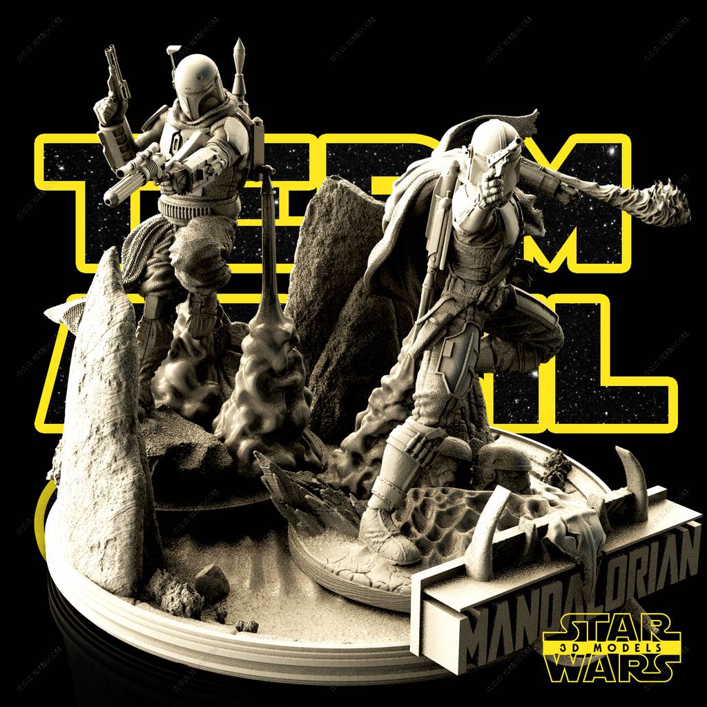 P站图纸印象馆 SW3D 星球大战 波巴·费特 SW3D 星球大战 波巴·费特