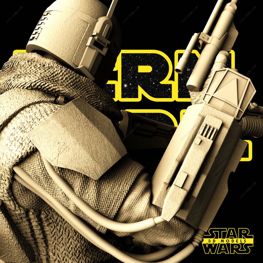 P站图纸印象馆 SW3D 星球大战 波巴·费特 SW3D 星球大战 波巴·费特