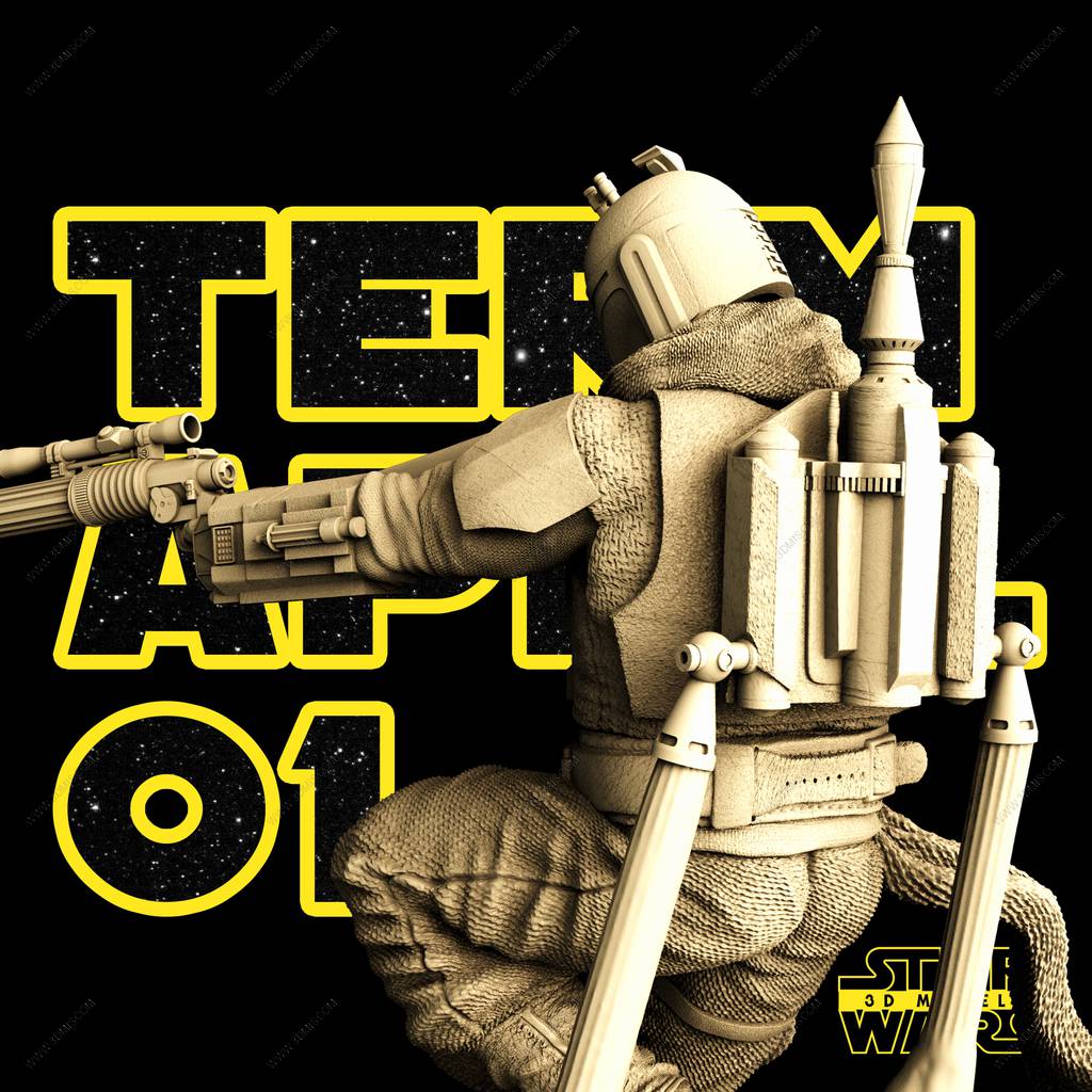 P站图纸印象馆 SW3D 星球大战 波巴·费特 SW3D 星球大战 波巴·费特